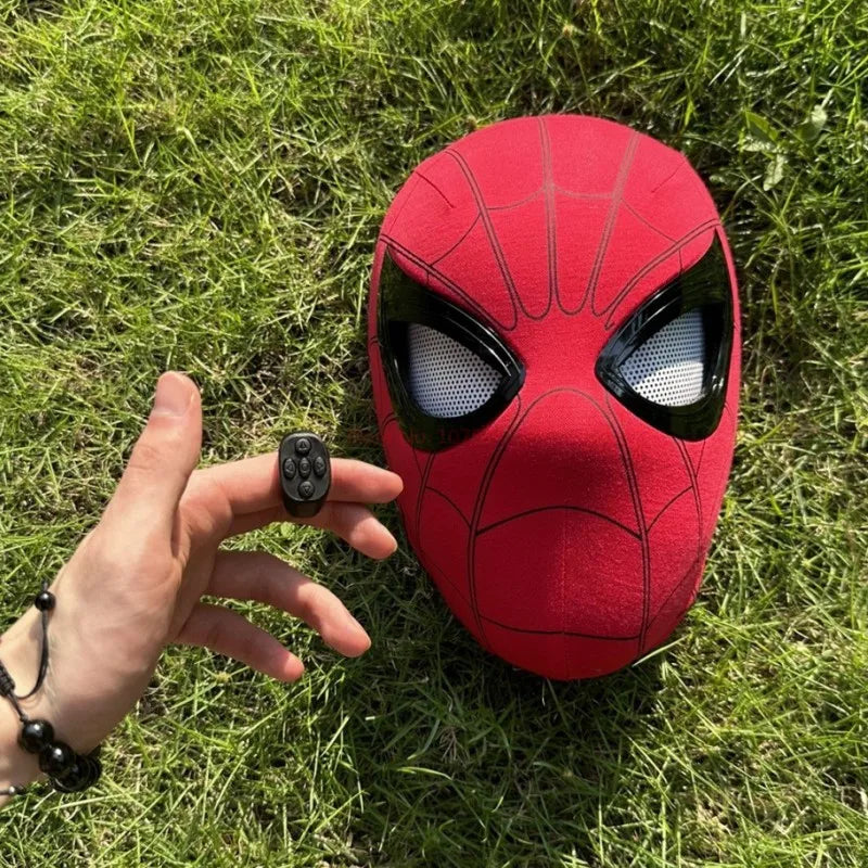 Spider-Man:No Way Home Spider Man Mask Luxury Helmet Rechargeable Remote Eyes Movable Mask Decoration Toy Gift Cosplay