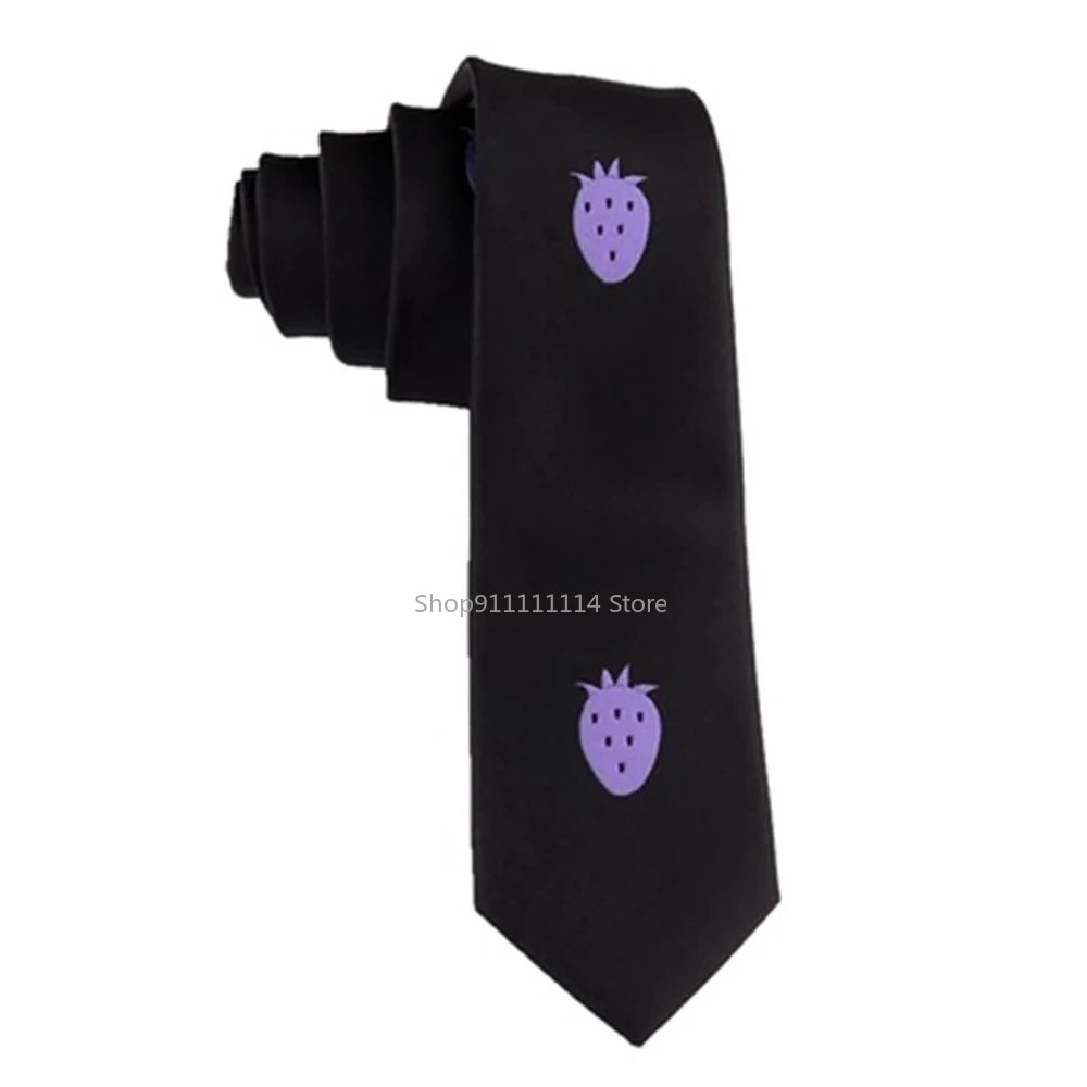 Jojo Tie Kujo Jotaro Jojo'S Bizarre Adventure Necktie Waistband Double Belt High Quality Cosplay Accessories Pannacotta Fugo